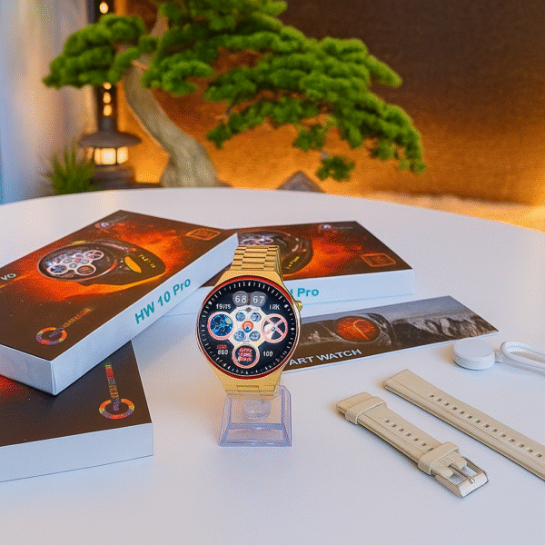 HW10 Pro Smart Watch (Metal Strap + Extra Silicon Strap)