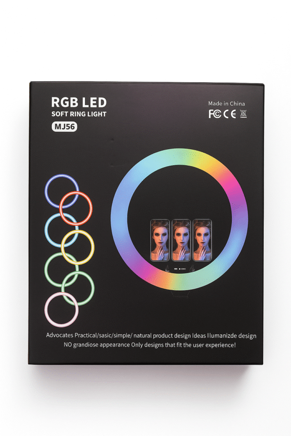22 Inch RGB LED Soft Ring Light (Model: MJ56)
