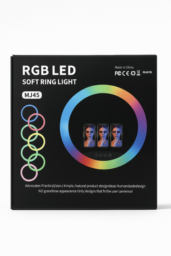 MJ45 RGB 18 inch LED Soft Ring Light – Multi-Color Studio Ring Light