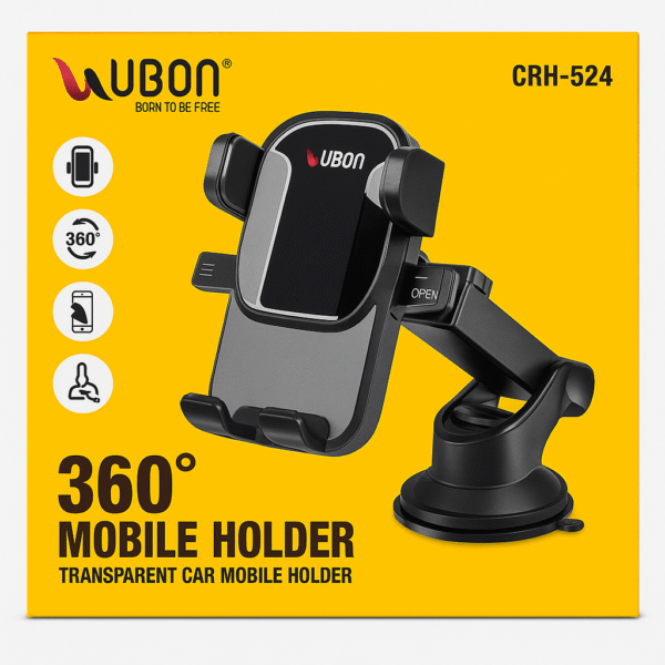 UBON CRH-524 Transparent 360° Car Mobile Holder