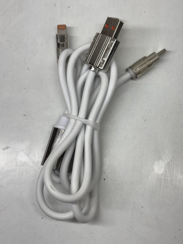 Kartik Mobile 3-in-1 Fast Charging Data Cable (USB to Type-C, Micro USB, Lightning) - Image 3