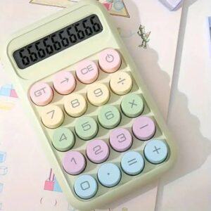 12-Digit Desktop Calculator with Big Display – Battery & Solar Powered